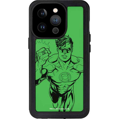 DC Comics Green Lantern Comic Pop iPhone 15 Pro Waterproof Case