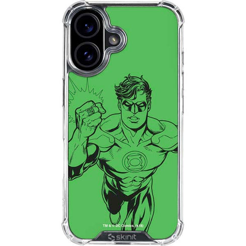 DC Comics Green Lantern Comic Pop iPhone 16 Clear Case