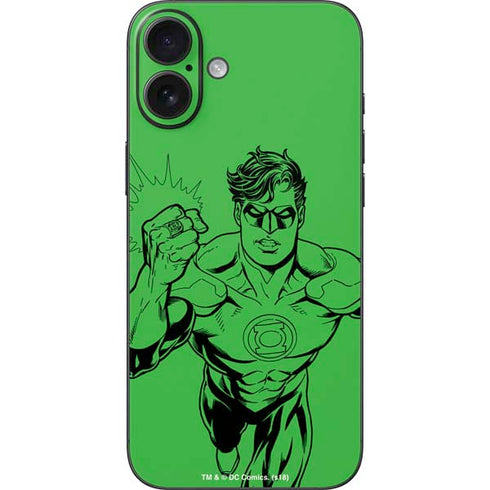 DC Comics Green Lantern Comic Pop iPhone 16 Plus Skin