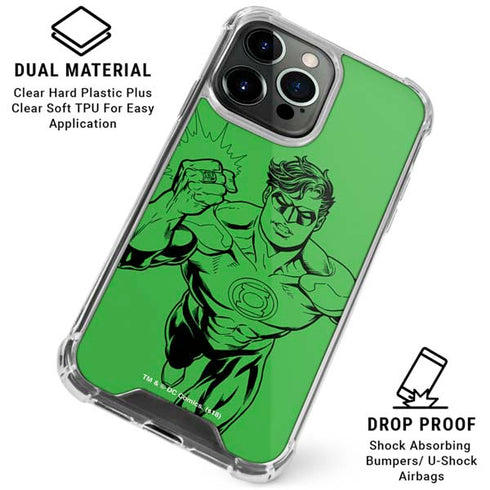 DC Comics Green Lantern Comic Pop iPhone 16 Pro Max Clear Case