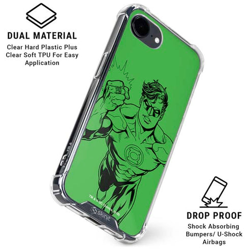 DC Comics Green Lantern Comic Pop iPhone 16e Clear Case
