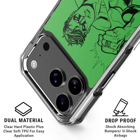 DC Comics Green Lantern Comic Pop iPhone 18 Pro Clear Case