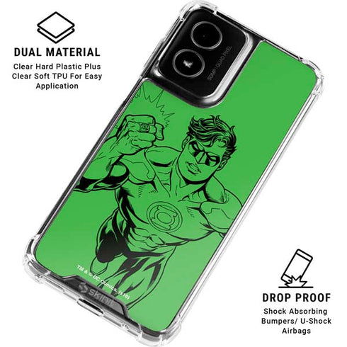 DC Comics Green Lantern Comic Pop Moto G Power 5G (2024) Clear Case