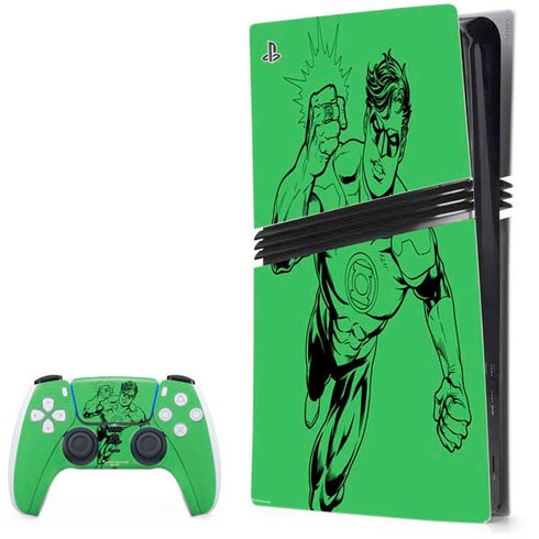 DC Comics Green Lantern Comic Pop PS5 Pro Bundle Skin