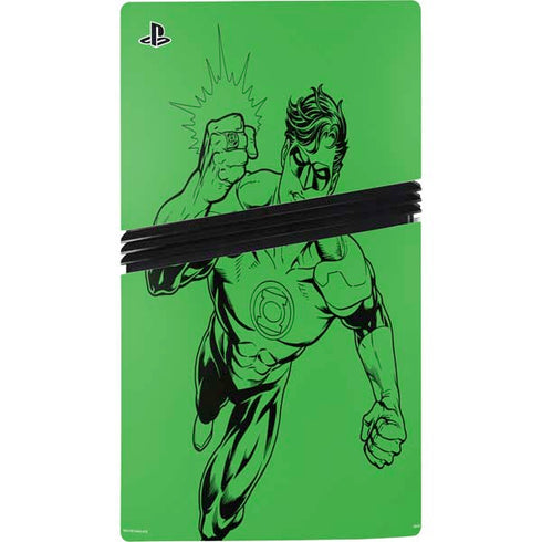 DC Comics Green Lantern Comic Pop PS5 Pro Console Skin