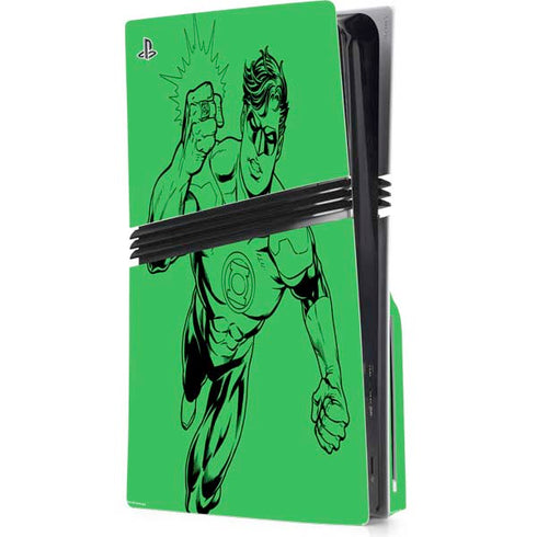 DC Comics Green Lantern Comic Pop PS5 Pro Disk Console Skin