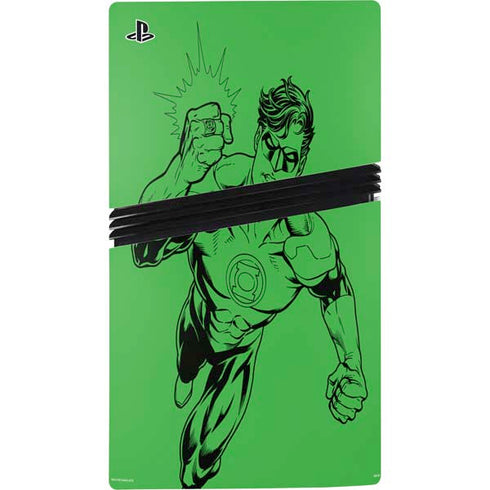 DC Comics Green Lantern Comic Pop PS5 Pro Disk Console Skin