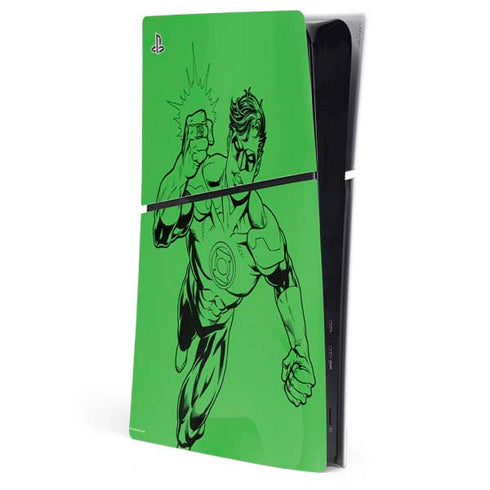 DC Comics Green Lantern Comic Pop PS5 Slim Digital Edition Console Skin
