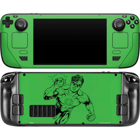 DC Comics Green Lantern Comic Pop Steam Deck Handheld Gaming Computer OLED Skin