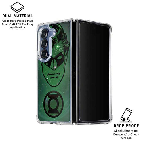 DC Comics Green Lantern Cosmic Portrait Galaxy Z Fold6 Clear Case