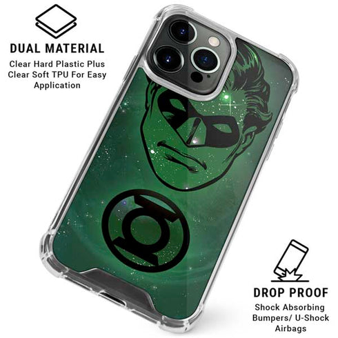 DC Comics Green Lantern Cosmic Portrait iPhone 16 Pro Max Clear Case