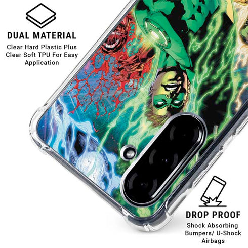 DC Comics Green Lantern Blackest Night Art work by Ivan Reis Galaxy A36 5G Clear Case
