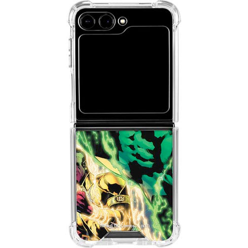 DC Comics Green Lantern Blackest Night Art work by Ivan Reis Galaxy Z Flip6 Clear Case