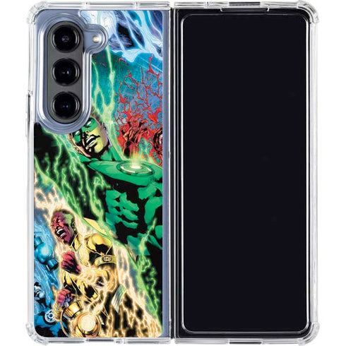 DC Comics Green Lantern Blackest Night Art work by Ivan Reis Galaxy Z Fold5 5G Clear Case