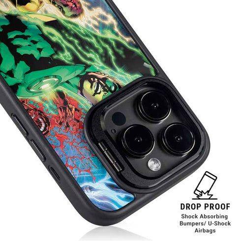 DC Comics Green Lantern Blackest Night Art work by Ivan Reis iPhone 14 Pro Max Kickstand Case