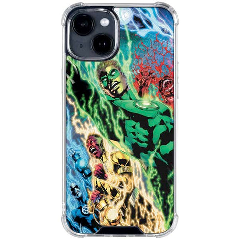 DC Comics Green Lantern Blackest Night Art work by Ivan Reis iPhone 15 Clear Case