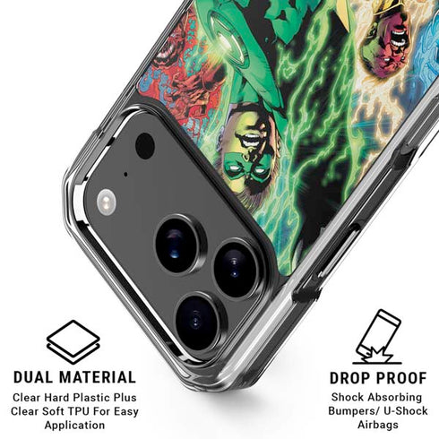 DC Comics Green Lantern Blackest Night Art work by Ivan Reis iPhone 18 Pro Clear Case