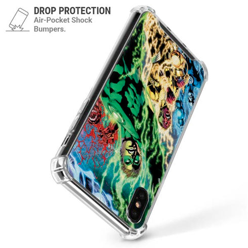 DC Comics Green Lantern Blackest Night Art work by Ivan Reis iPhone X/XS Clear Case