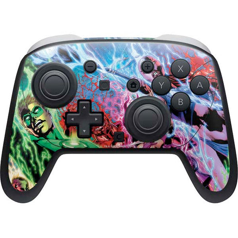 DC Comics Green Lantern Blackest Night Art work by Ivan Reis Nintendo Switch 2 (2025) Pro Controller Skin