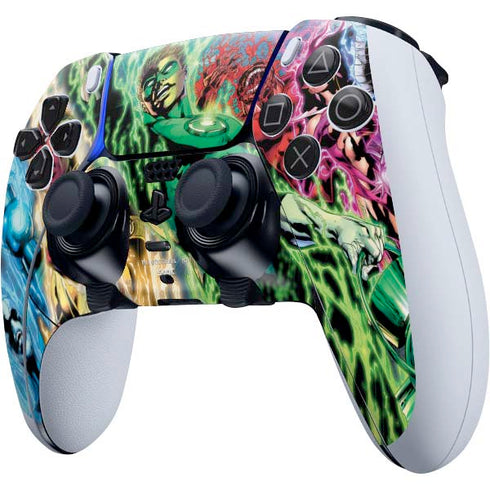 DC Comics Green Lantern Blackest Night Art work by Ivan Reis PS5 DualSense Edge Pro Controller Skin
