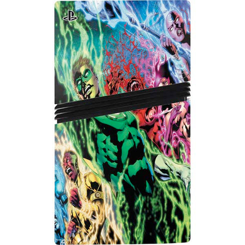 DC Comics Green Lantern Blackest Night Art work by Ivan Reis PS5 Pro Console Skin
