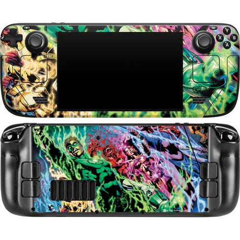 DC Comics Green Lantern Blackest Night Art work by Ivan Reis Steam Deck Handheld Gaming Computer OLED Skin
