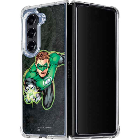 DC Comics Green Lantern Portrait Art by Jim Lee Galaxy Z Fold5 5G Clear Case