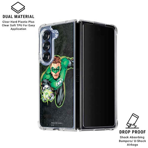 DC Comics Green Lantern Portrait Art by Jim Lee Galaxy Z Fold6 Clear Case