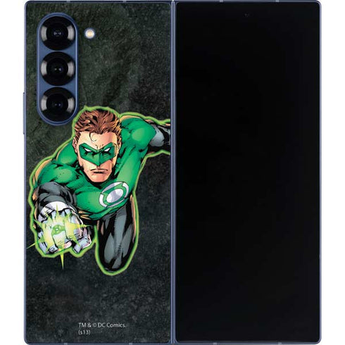 DC Comics Green Lantern Portrait Art by Jim Lee Galaxy Z Fold6 Skin