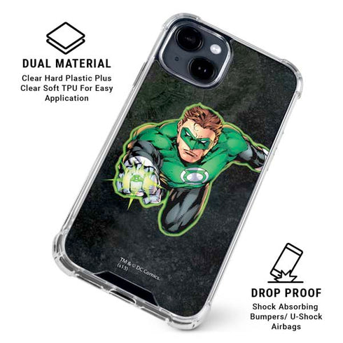DC Comics Green Lantern Portrait Art by Jim Lee iPhone 15 Clear Case