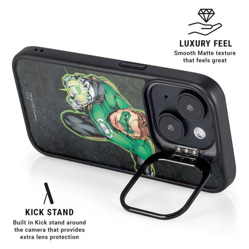 DC Comics Green Lantern Portrait Art by Jim Lee iPhone 15 Kickstand Case