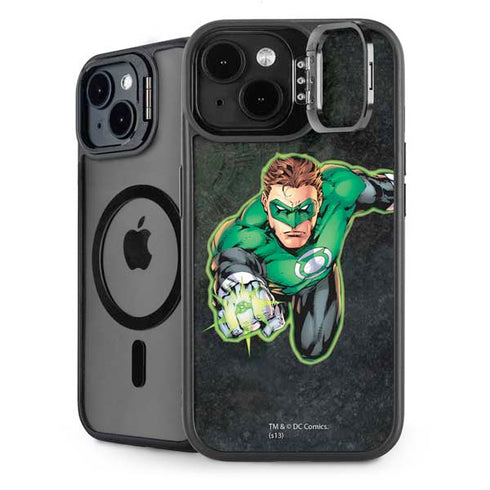 DC Comics Green Lantern Portrait Art by Jim Lee iPhone 15 Plus Kickstand Case