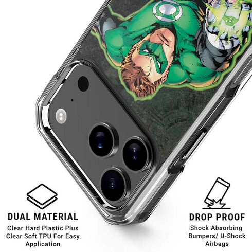 DC Comics Green Lantern Portrait Art by Jim Lee iPhone 18 Pro Clear Case