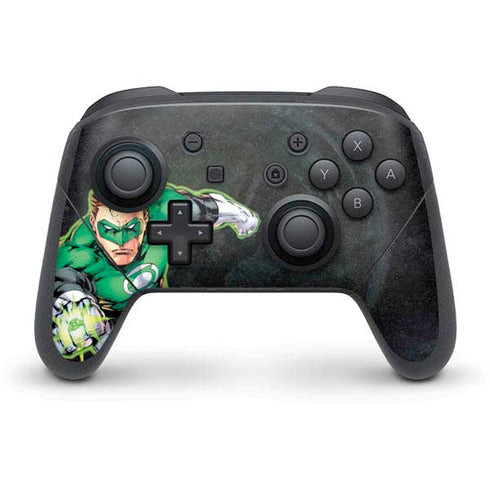 DC Comics Green Lantern Portrait Art by Jim Lee Nintendo Switch Pro Controller Skin