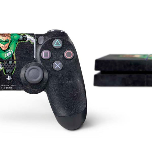 DC Comics Green Lantern Portrait Art by Jim Lee PS4 Console and Controller Bundle Skin
