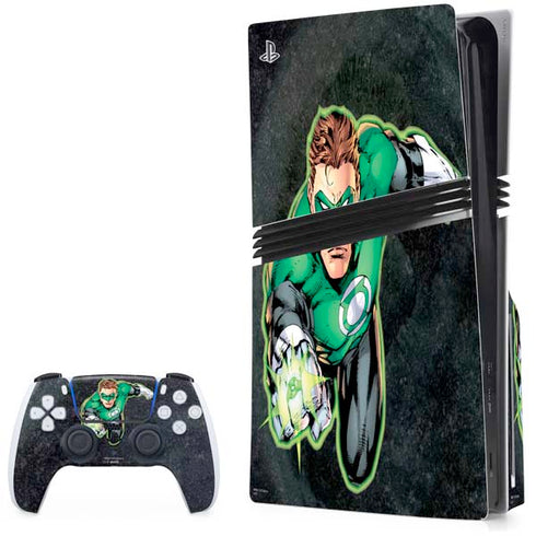 DC Comics Green Lantern Portrait Art by Jim Lee PS5 Pro Disk Bundle Skin