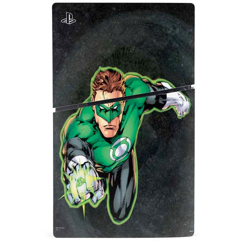 DC Comics Green Lantern Portrait Art by Jim Lee PS5 Slim Digital Edition Console Skin