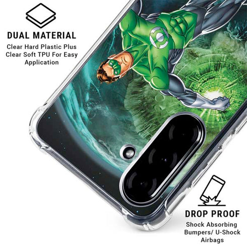 DC Comics Green Lantern Action Pose in Space Galaxy A36 5G Clear Case