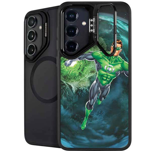 DC Comics Green Lantern Action Pose in Space Galaxy S25 Kickstand Case