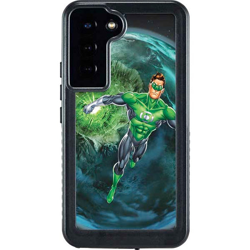 DC Comics Green Lantern Action Pose in Space Galaxy S24 Plus Waterproof Case