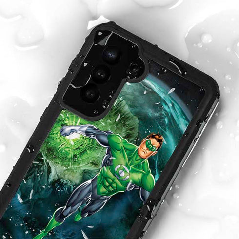 DC Comics Green Lantern Action Pose in Space Galaxy S24 Plus Waterproof Case