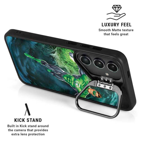 DC Comics Green Lantern Action Pose in Space Galaxy S25 Ultra Kickstand Case