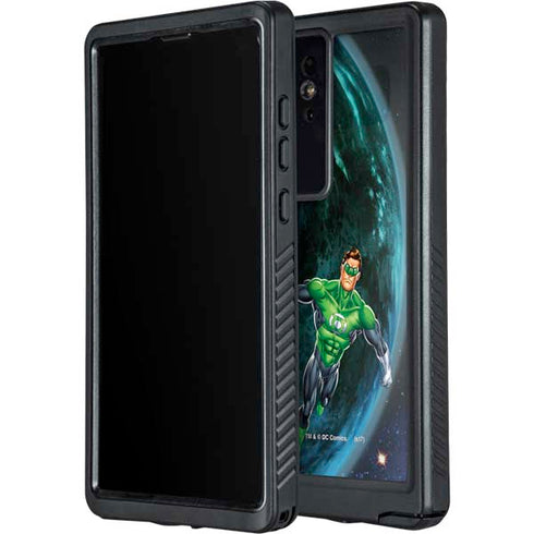 DC Comics Green Lantern Action Pose in Space Galaxy S24 Ultra Waterproof Case