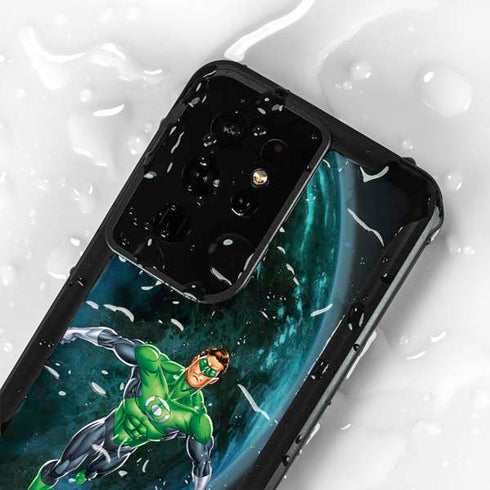 DC Comics Green Lantern Action Pose in Space Galaxy S24 Ultra Waterproof Case