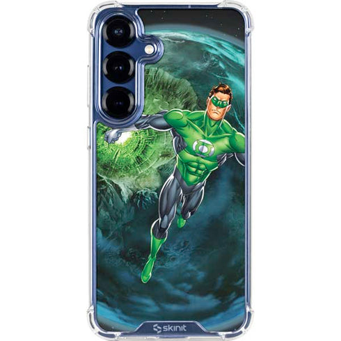 DC Comics Green Lantern Action Pose in Space Galaxy S25 Plus Clear Case