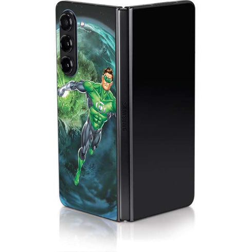 DC Comics Green Lantern Action Pose in Space Galaxy Z Fold5 5G Skin