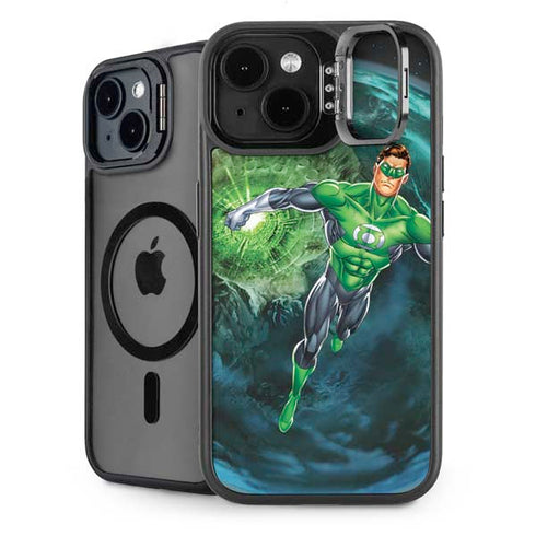 DC Comics Green Lantern Action Pose in Space iPhone 15 Kickstand Case