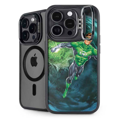 DC Comics Green Lantern Action Pose in Space iPhone 15 Pro Kickstand Case