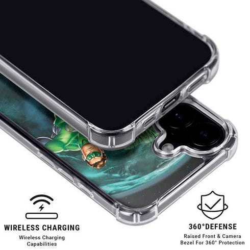 DC Comics Green Lantern Action Pose in Space iPhone 16 MagSafe Case