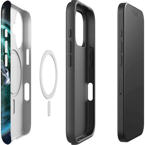 DC Comics Green Lantern Action Pose in Space iPhone 16 Magsafe Impact Case